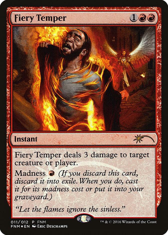 Fiery Temper (FNM Promos)  - Foil | Good Games North