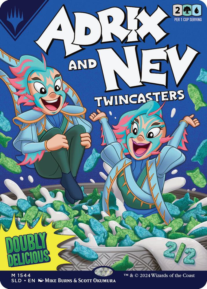 Adrix and Nev, Twincasters 1544/1 (Secret Lair Drop Series)  - Borderless Foil | Good Games North