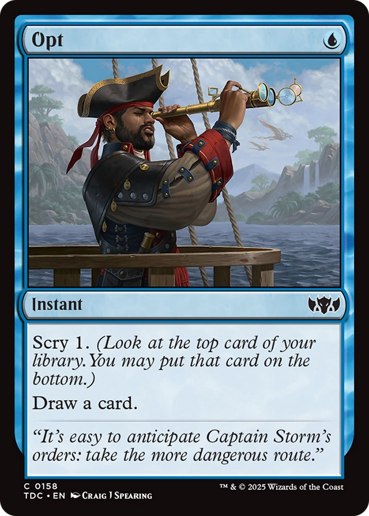 Opt [Tarkir: Dragonstorm Commander] | Good Games North