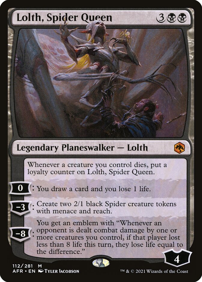 Lolth Spider Queen 112 (Adventures in the Forgotten Realms)  - Foil | Good Games North