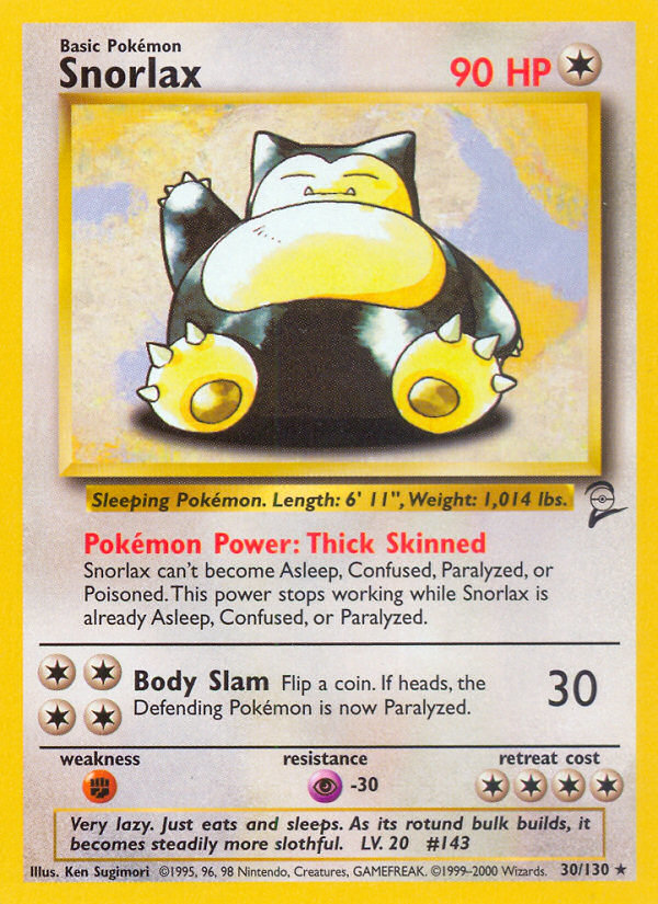 Snorlax (30/130) [Base Set 2] | Good Games North