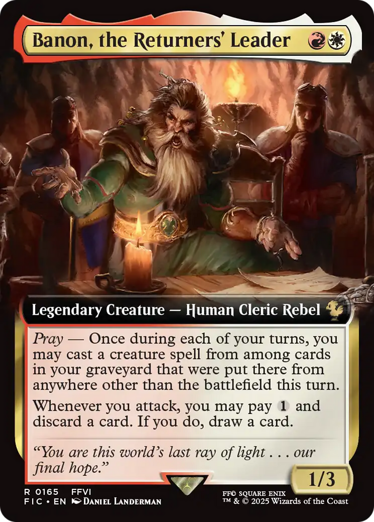 Banon, the Returners' Leader (Extended Art) [FINAL FANTASY Commander] | Good Games North