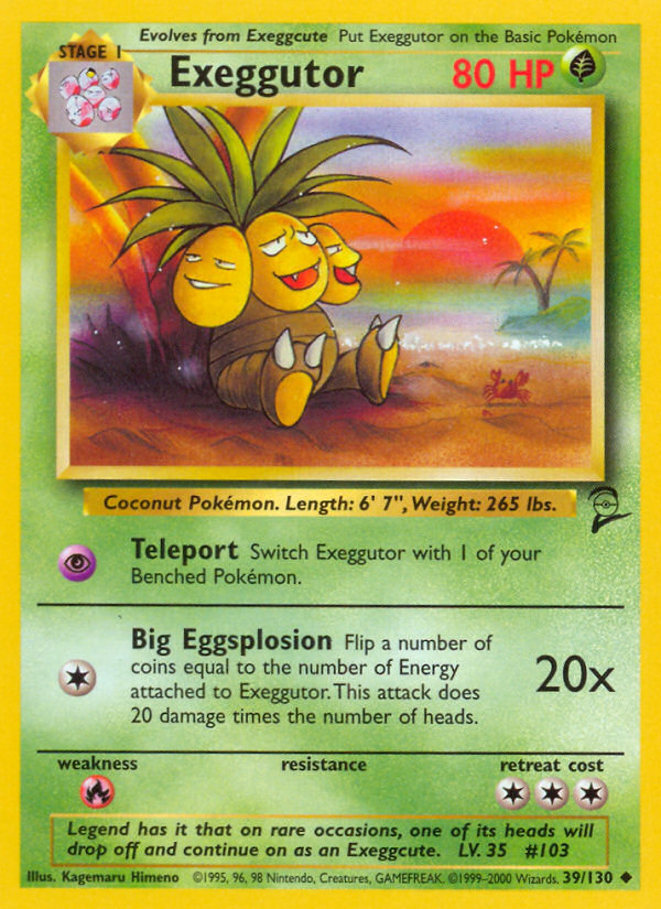 Exeggutor (39/130) [Base Set 2] | Good Games North