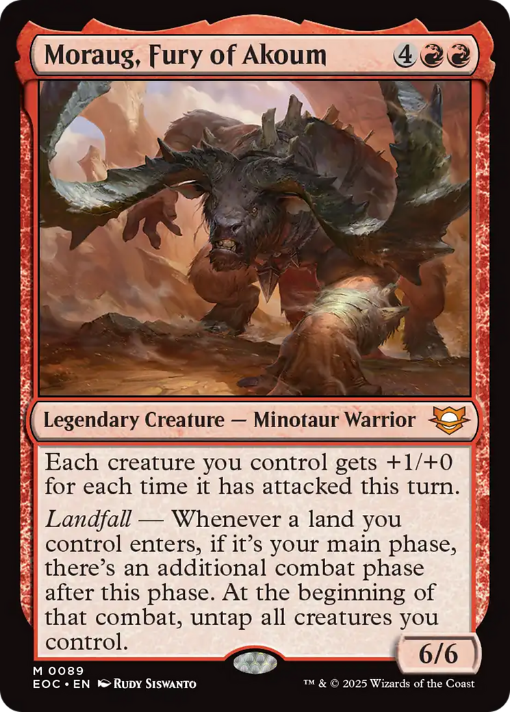 Moraug, Fury of Akoum [Edge of Eternities Commander] | Good Games North