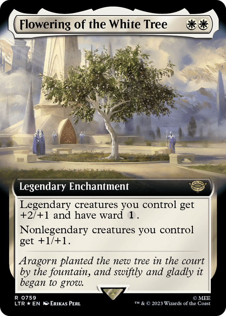 Flowering of the White Tree (Extended Art) (Surge Foil) [The Lord of the Rings: Tales of Middle-Earth] | Good Games North