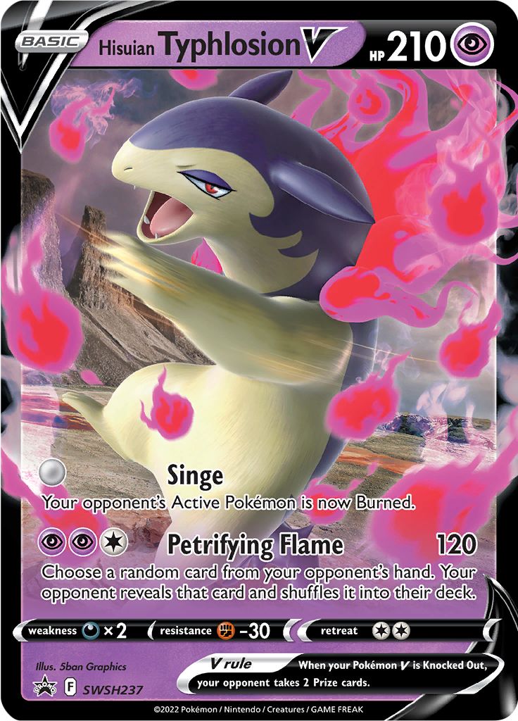 Hisuian Typhlosion V (SWSH237) [Sword & Shield: Black Star Promos] | Good Games North