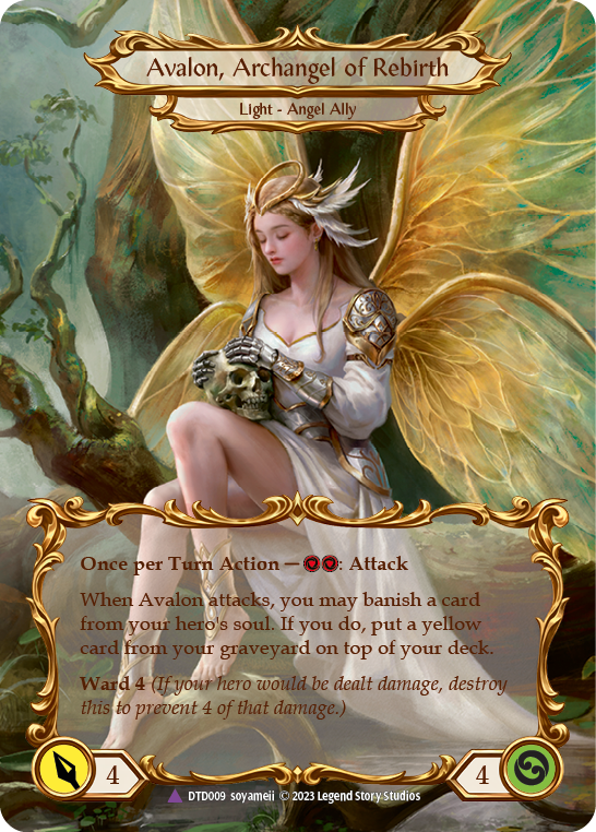 Figment of Rebirth // Avalon, Archangel of Rebirth (Marvel) [DTD009] (Dusk Till Dawn)  Cold Foil | Good Games North
