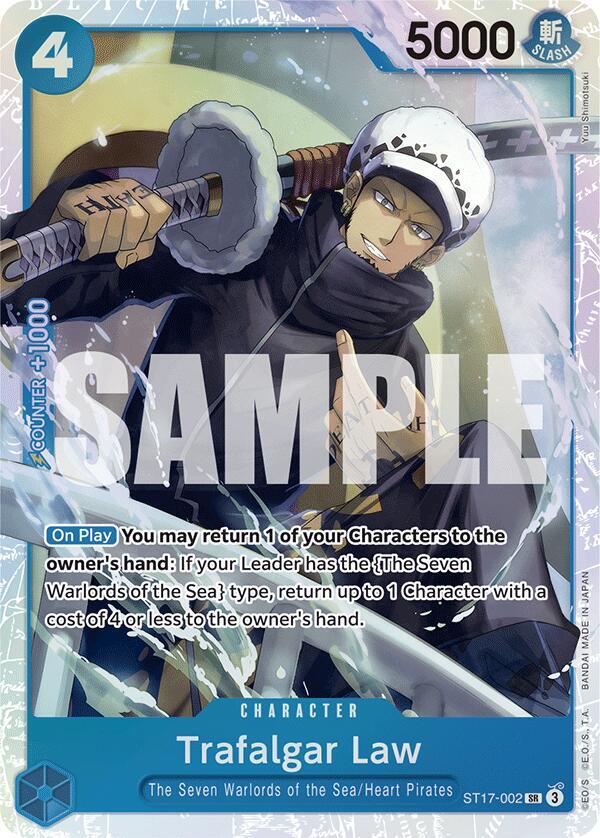 Trafalgar Law ST17-002 (Starter Deck 17: BLUE Donquixote Doflamingo)  - Foil | Good Games North