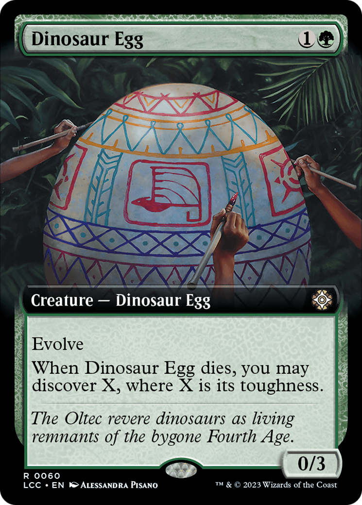 Dinosaur Egg (Extended Art) [The Lost Caverns of Ixalan Commander] | Good Games North