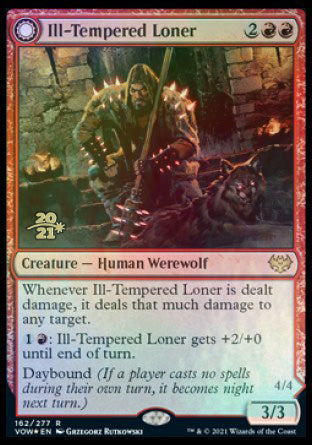 Ill-Tempered Loner // Howlpack Avenger [Innistrad: Crimson Vow Prerelease Promos] | Good Games North