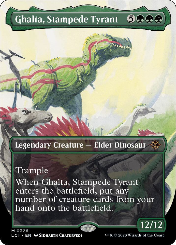 Ghalta Stampede Tyrant Borderless (The Lost Caverns of Ixalan)  - undefined | Good Games North