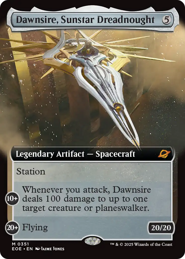 Dawnsire, Sunstar Dreadnought (Extended Art) [Edge of Eternities] | Good Games North