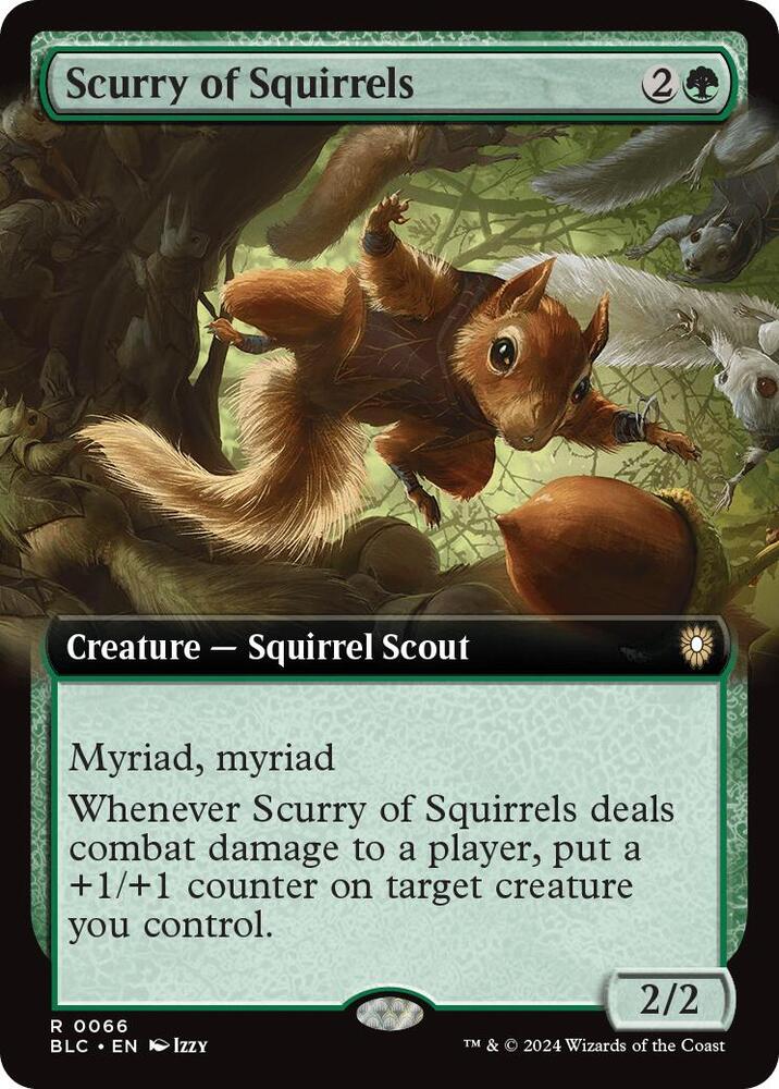 Scurry of Squirrels Extended Art (Commander: Bloomburrow)  | Good Games North