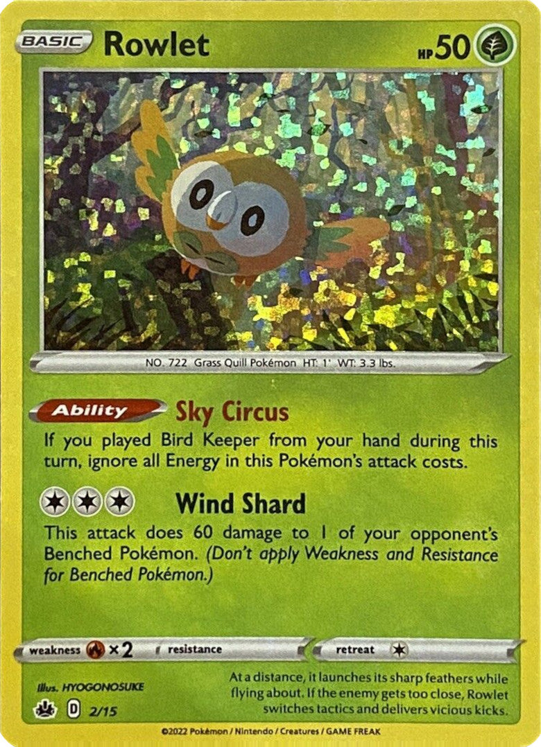 Rowlet (2/15) [McDonald's Promos: Match Battle] | Good Games North