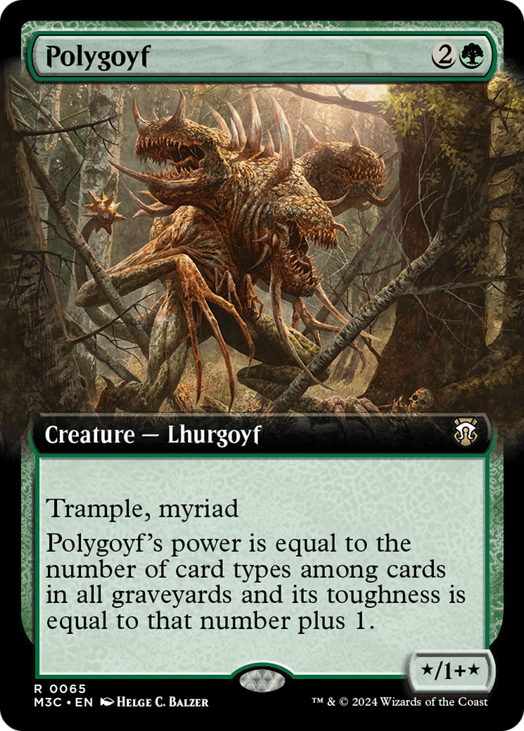 Polygoyf (Extended Art) [Modern Horizons 3 Commander] | Good Games North