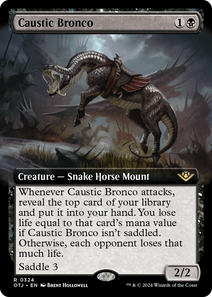 Caustic Bronco (Extended Art) [Outlaws of Thunder Junction] | Good Games North
