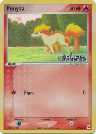 Ponyta (78/113) (Stamped) [EX: Delta Species] | Good Games North