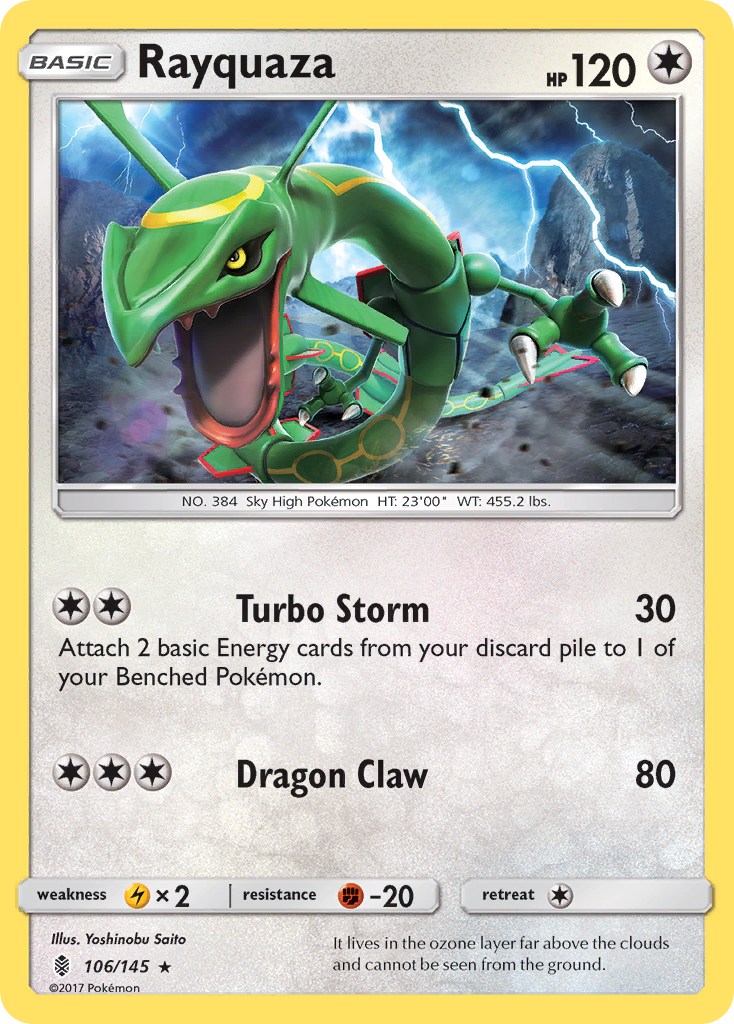 Rayquaza (106/145) [Sun & Moon: Guardians Rising] | Good Games North