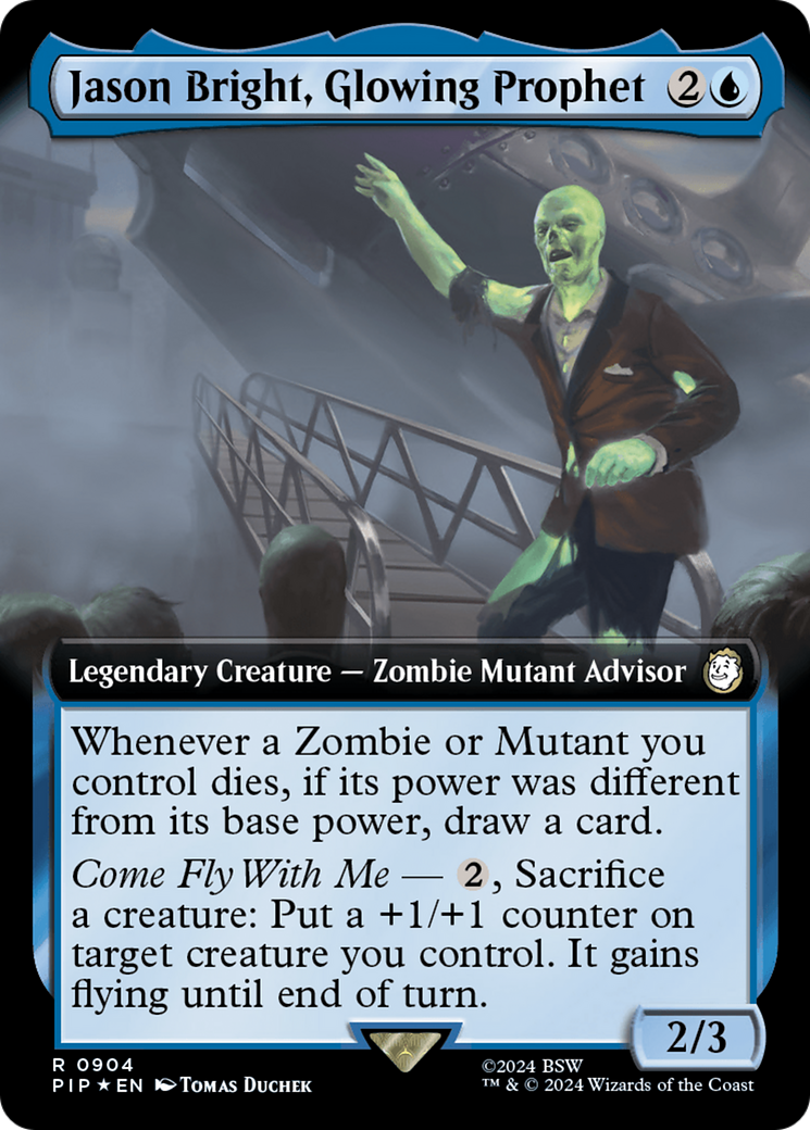 Jason Bright, Glowing Prophet (Extended Art) (Surge Foil) [Fallout] | Good Games North