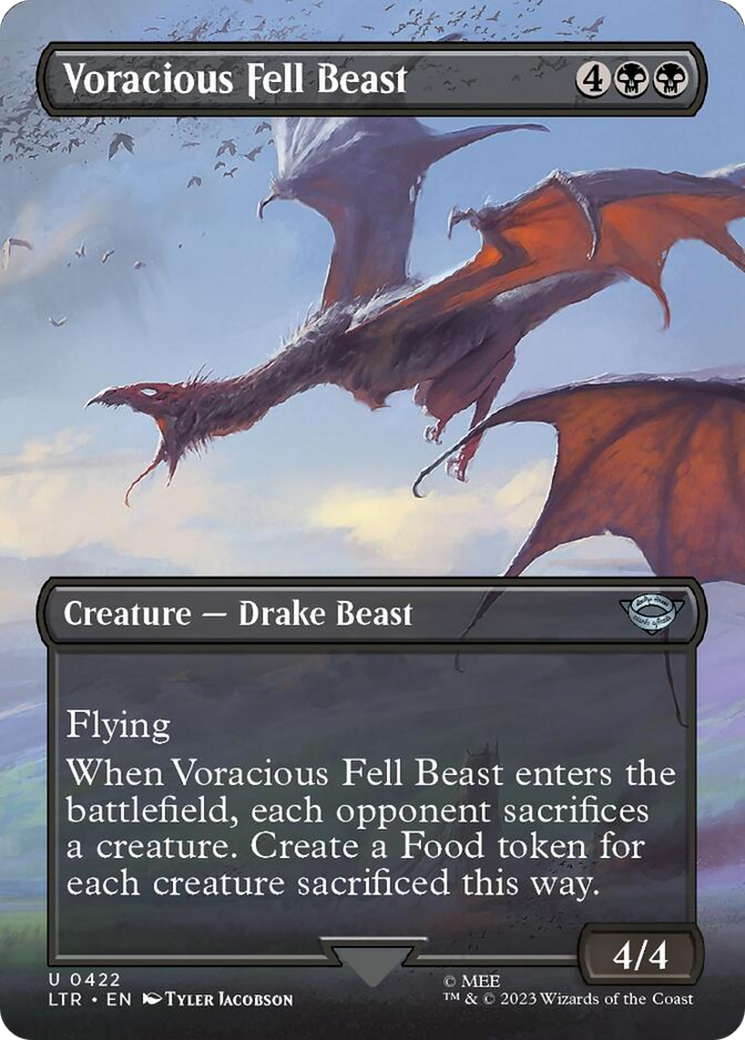 Voracious Fell Beast (Borderless Alternate Art) [The Lord of the Rings: Tales of Middle-Earth] | Good Games North