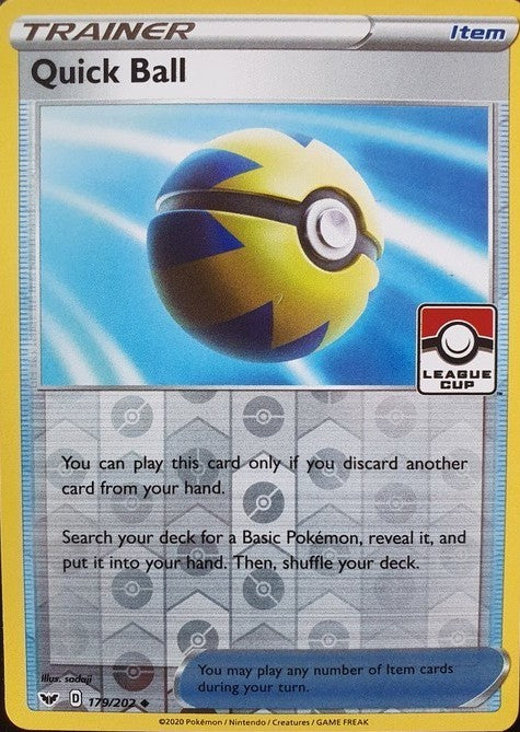 Quick Ball (179/202) (League Promo) [Sword & Shield: Base Set] | Good Games North