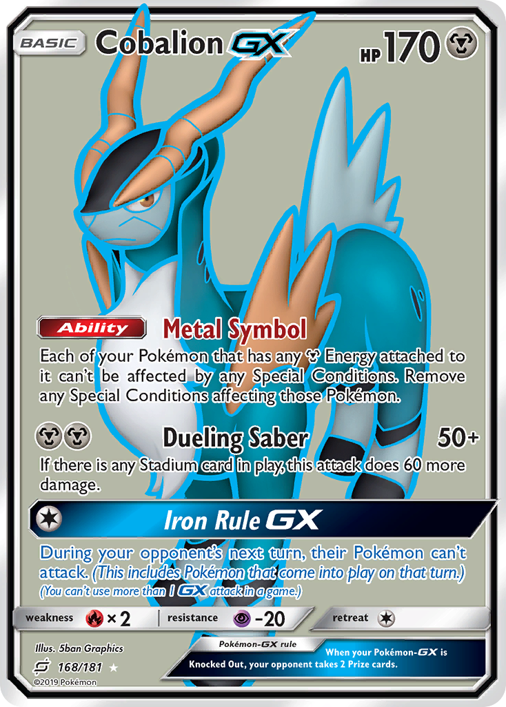 Cobalion GX (168/181) [Sun & Moon: Team Up] | Good Games North