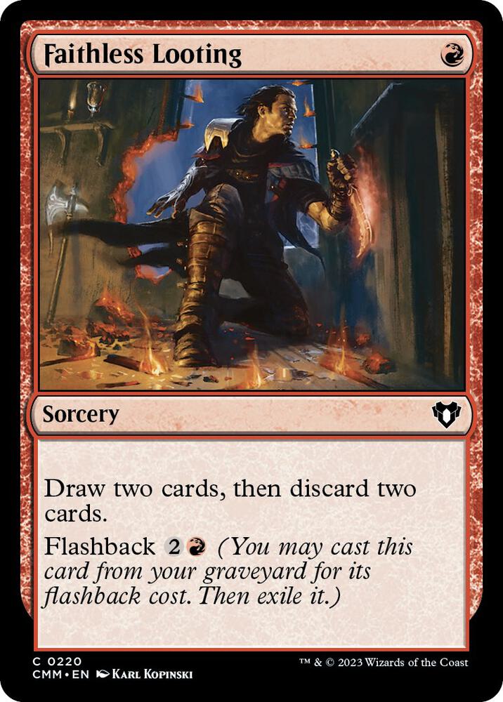 Faithless Looting (Commander Masters)  | Good Games North