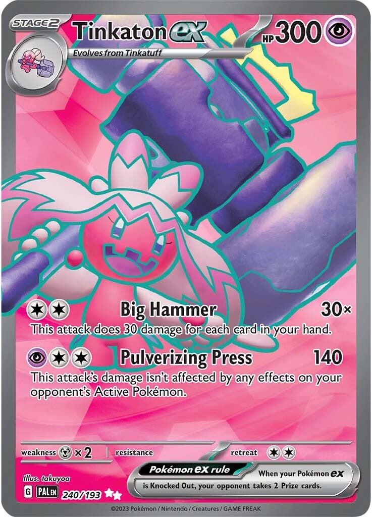 Tinkaton ex (240/193) [Scarlet & Violet: Paldea Evolved] | Good Games North