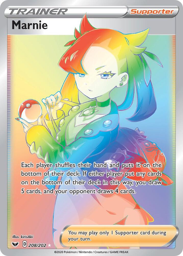 Marnie Secret 208/202 (SWSH01: Sword & Shield Base Set)  - Holofoil | Good Games North