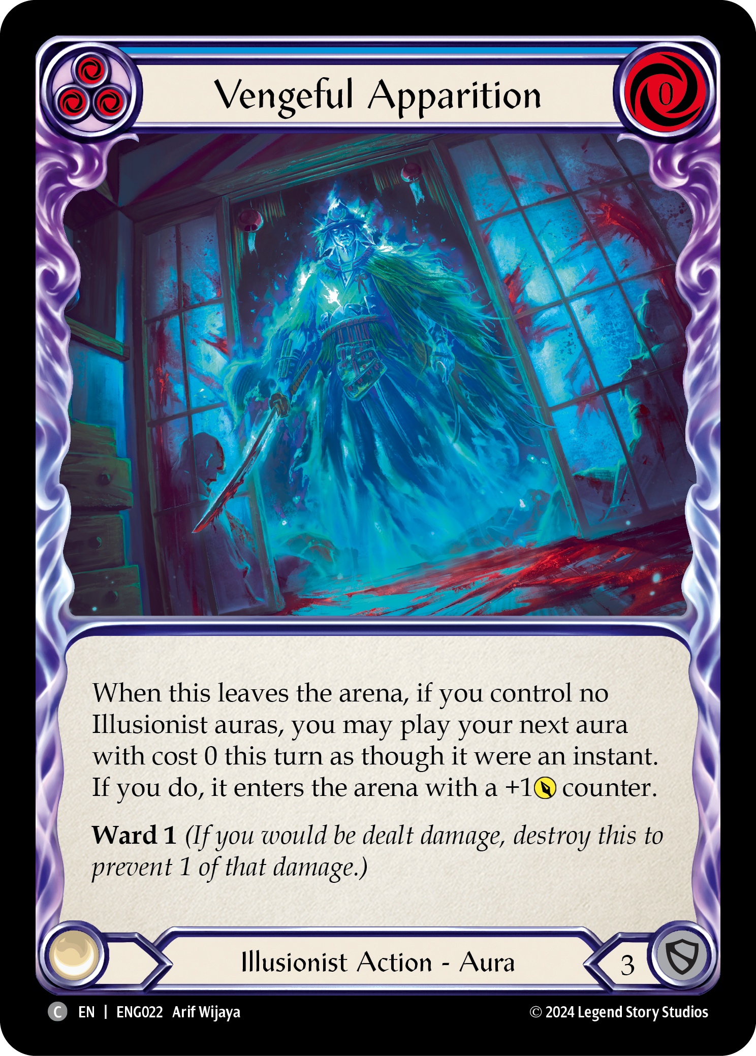 Vengeful Apparition [ENG022] (Part the Mistveil Enigma Blitz Deck) | Good Games North