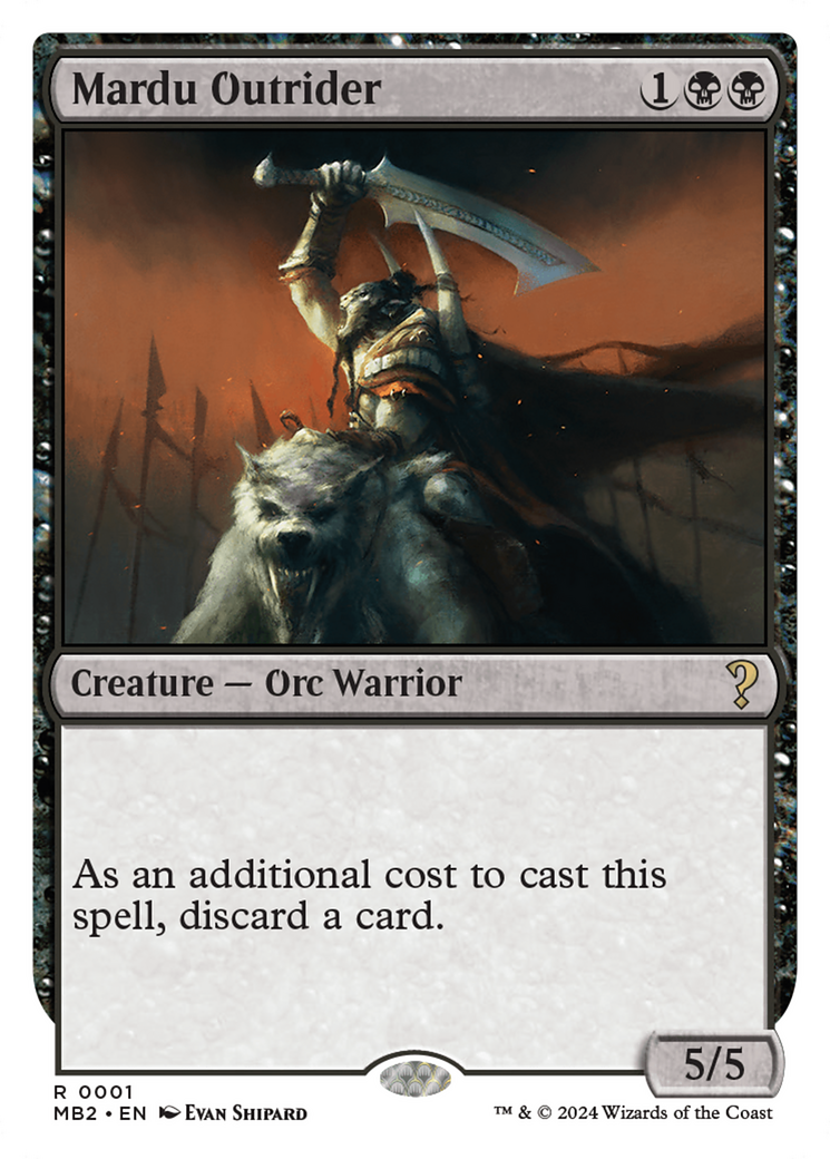 Mardu Outrider (White Border) [Mystery Booster 2] | Good Games North