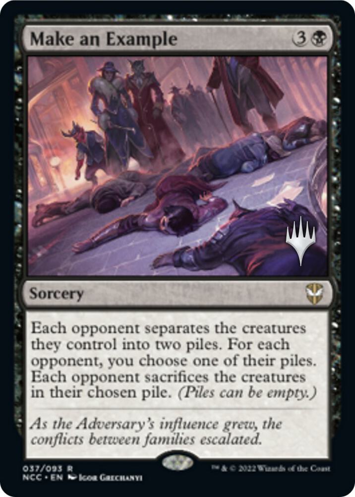 Make an Example 37 (Promo Pack: Streets of New Capenna)  - Foil | Good Games North