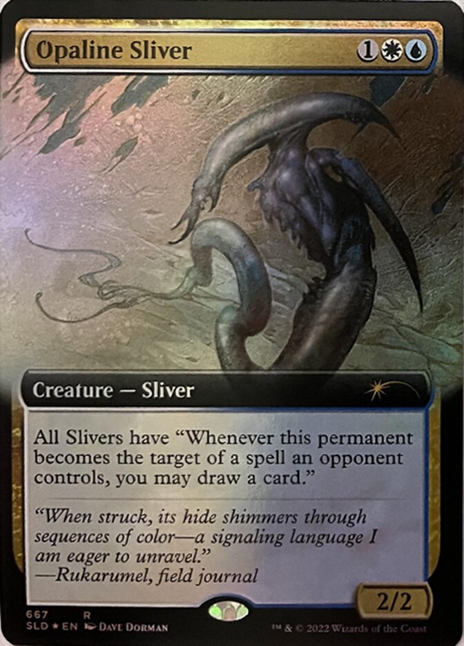 Opaline Sliver (Extended Art) [Secret Lair Drop Promos] | Good Games North