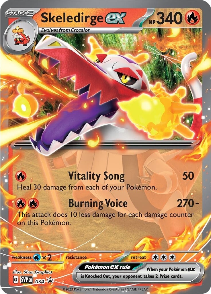 Skeledirge ex (034) [Scarlet & Violet: Black Star Promos] | Good Games North