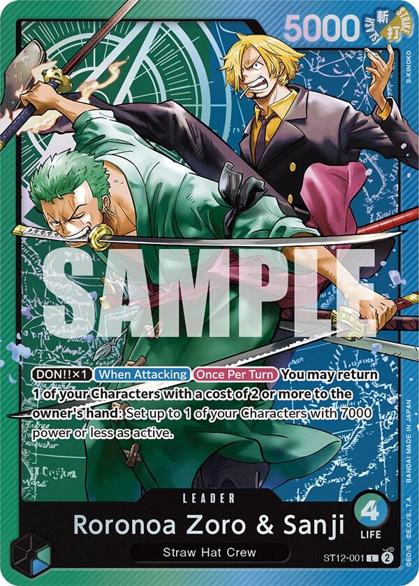 Roronoa Zoro & Sanji ST12-001 (Starter Deck 12: Zoro and Sanji)  - Foil | Good Games North