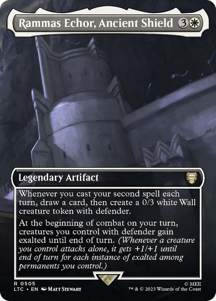 Rammas Echor, Ancient Shield (Borderless) [The Lord of the Rings: Tales of Middle-Earth Commander] | Good Games North