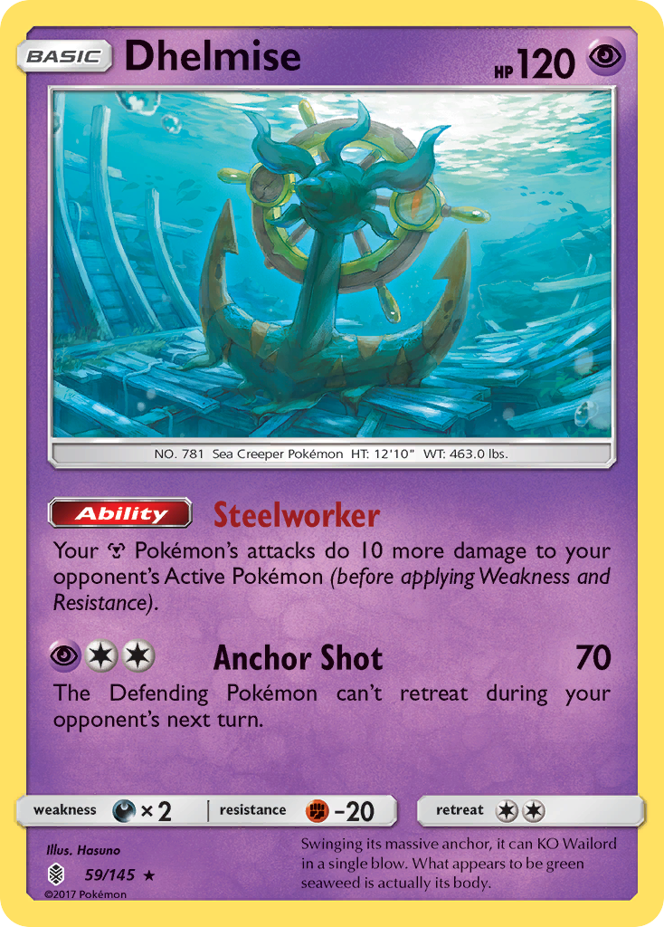 Dhelmise (59/145) [Sun & Moon: Guardians Rising] | Good Games North