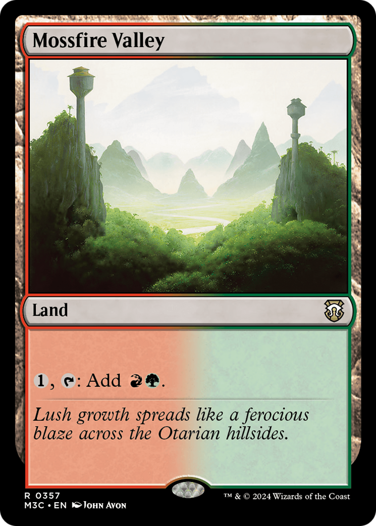 Mossfire Valley (Ripple Foil) [Modern Horizons 3 Commander] | Good Games North
