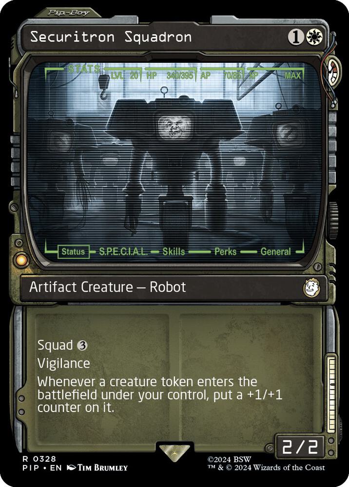 Securitron Squadron Showcase (Universes Beyond: Fallout)  - Foil | Good Games North