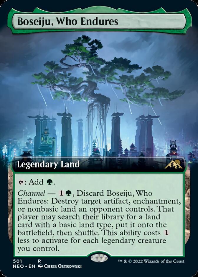 Boseiju, Who Endures (Extended Art) [Kamigawa: Neon Dynasty] | Good Games North
