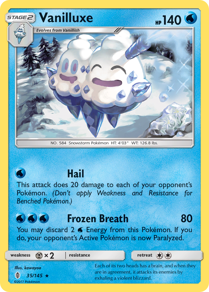 Vanilluxe (35/145) [Sun & Moon: Guardians Rising] | Good Games North