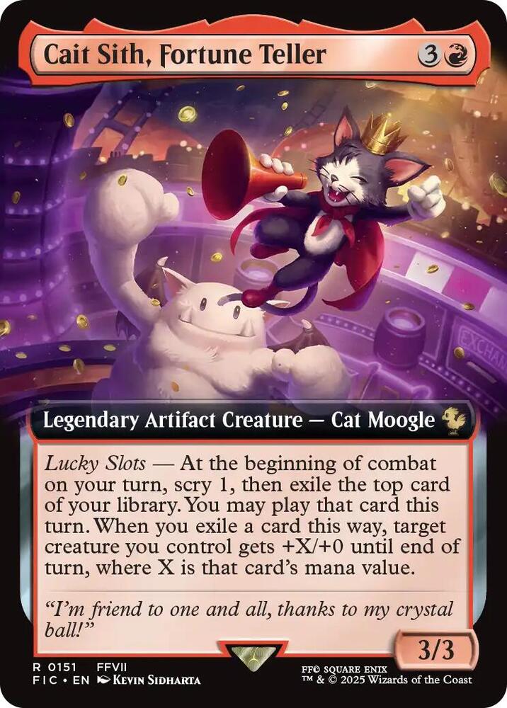 Cait Sith, Fortune Teller 151 (Commander: FINAL FANTASY)  - Foil | Good Games North