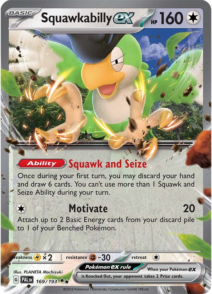 Squawkabilly ex (169/193) [Scarlet & Violet: Paldea Evolved] | Good Games North