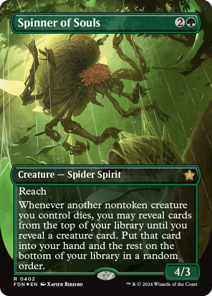 Spinner of Souls (Borderless) (Mana Foil) [Foundations] | Good Games North