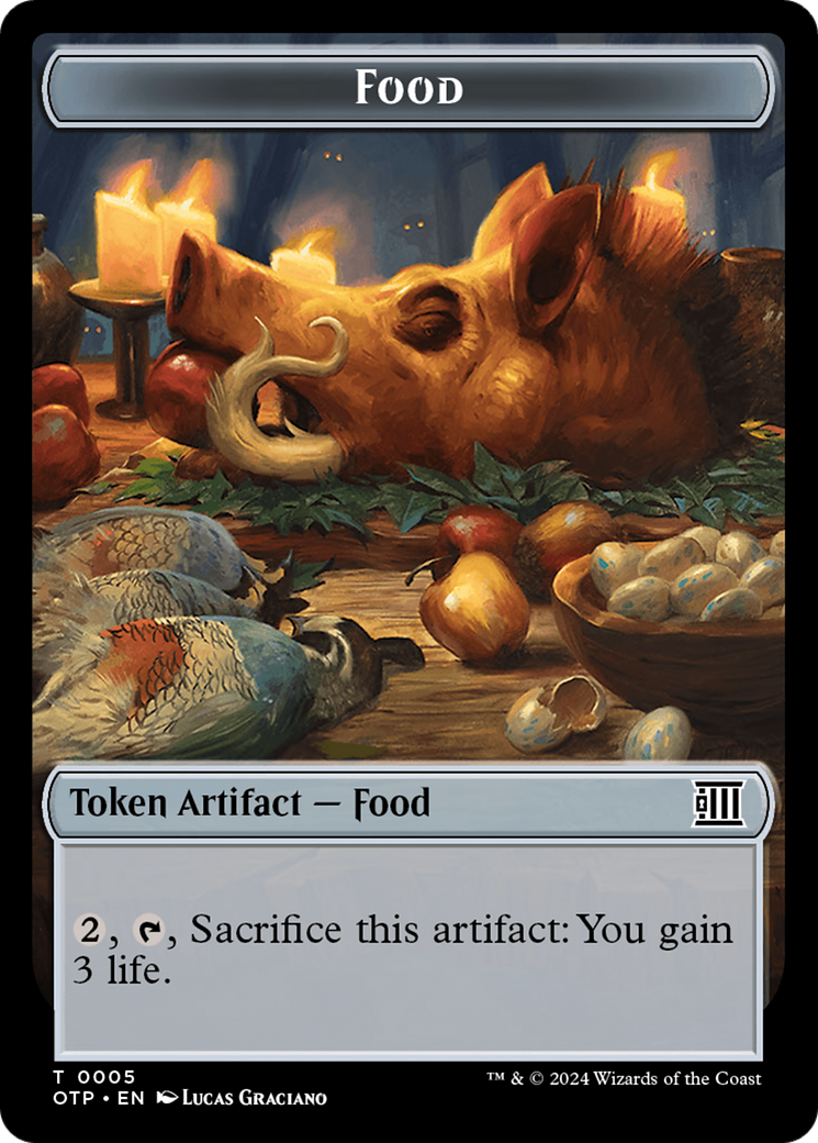 Treasure // Food (0005) Double-Sided Token [Outlaws of Thunder Junction Tokens] | Good Games North