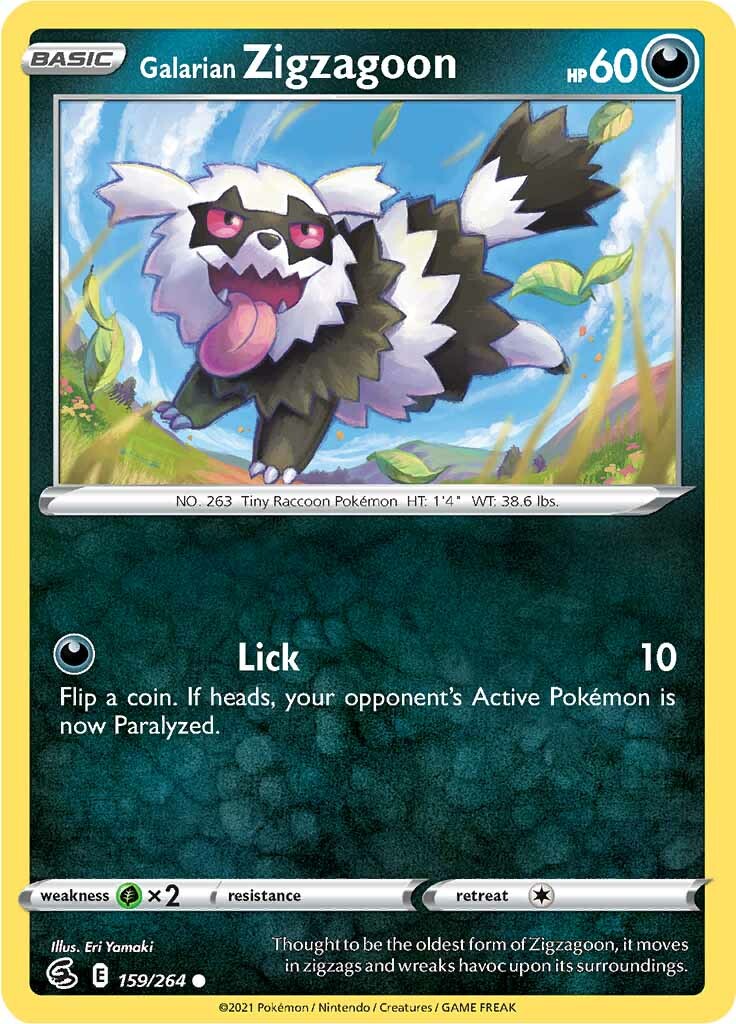 Galarian Zigzagoon (159/264) [Sword & Shield: Fusion Strike] | Good Games North