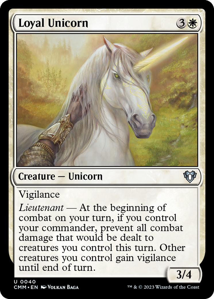 Loyal Unicorn [Commander Masters] | Good Games North