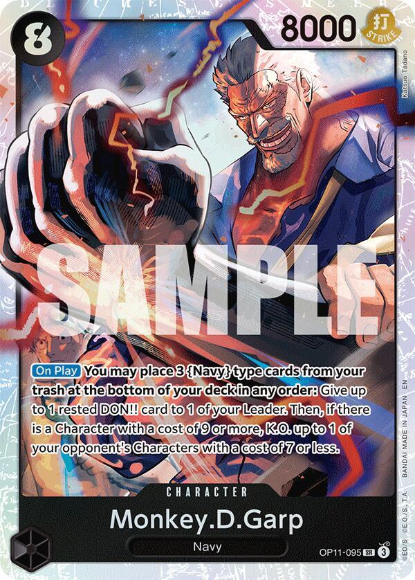 Monkey.D.Garp OP11-095 (A Fist of Divine Speed)  - Foil | Good Games North