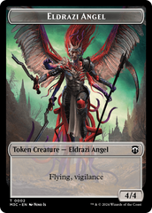 Copy (Ripple Foil) // Eldrazi Angel Double-Sided Token [Modern Horizons 3 Commander Tokens] | Good Games North