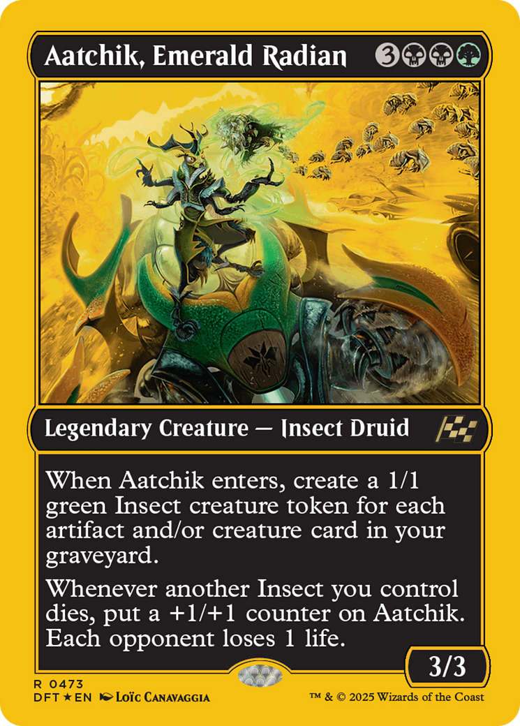 Aatchik, Emerald Radian (First-Place Foil) [Aetherdrift] | Good Games North
